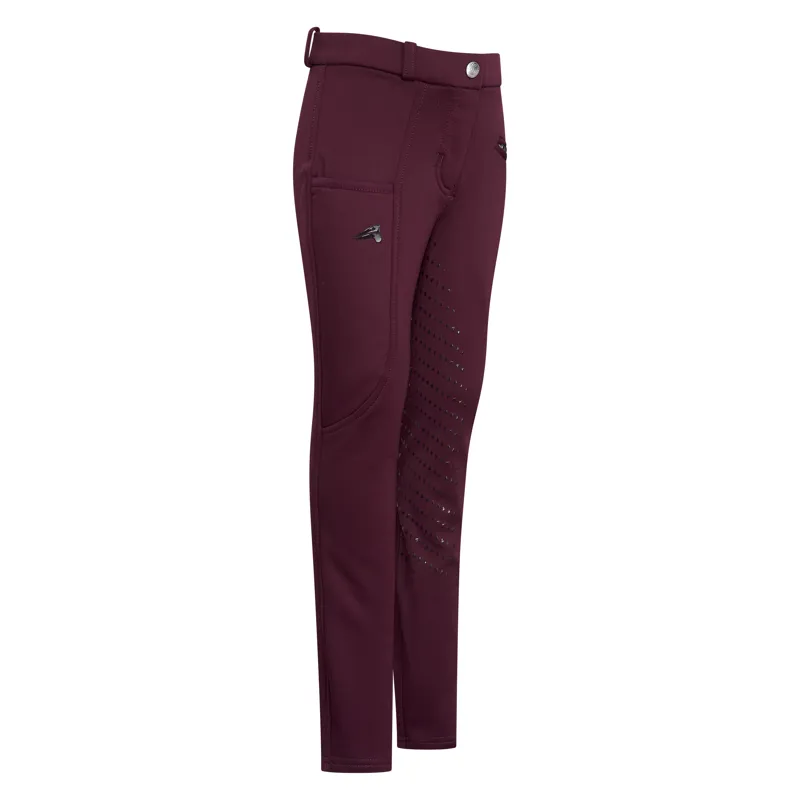 Easy Rider Joy Full Grip Junior Winter Breeches - Black Rose